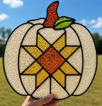 Fall Crushed Glass Suncatcher Class