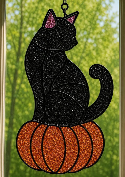 Fall Crushed Glass Suncatcher Class