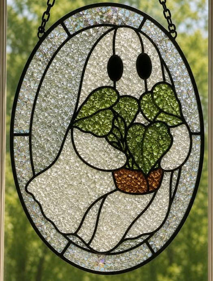 Fall Crushed Glass Suncatcher Class