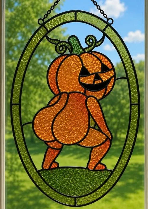 Fall Crushed Glass Suncatcher Class