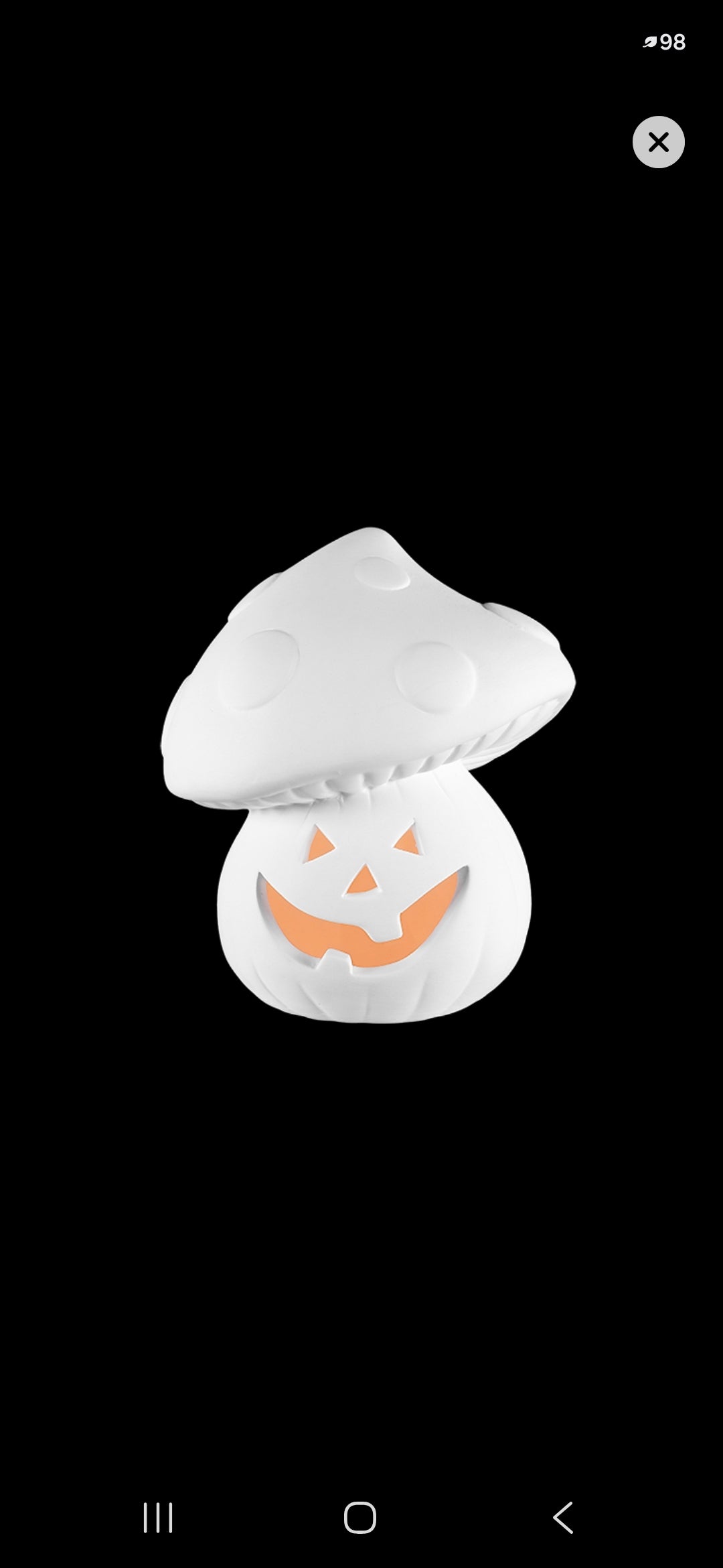 Lighted Fall ceramics